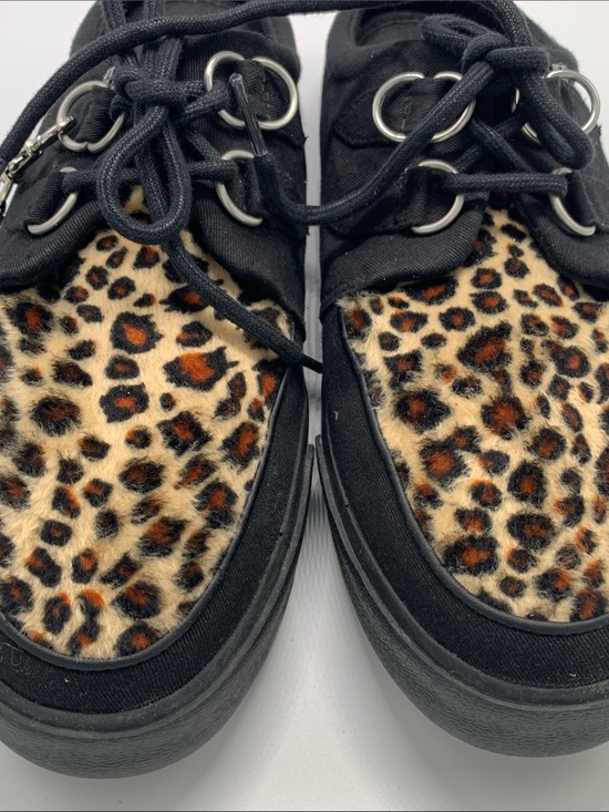 TUK Leopard Print Creeper platforms Black Tan Women 9 Punk Rock main image 7